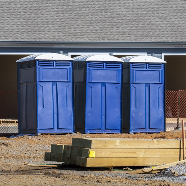 what is the expected delivery and pickup timeframe for the portable toilets in North Sioux City